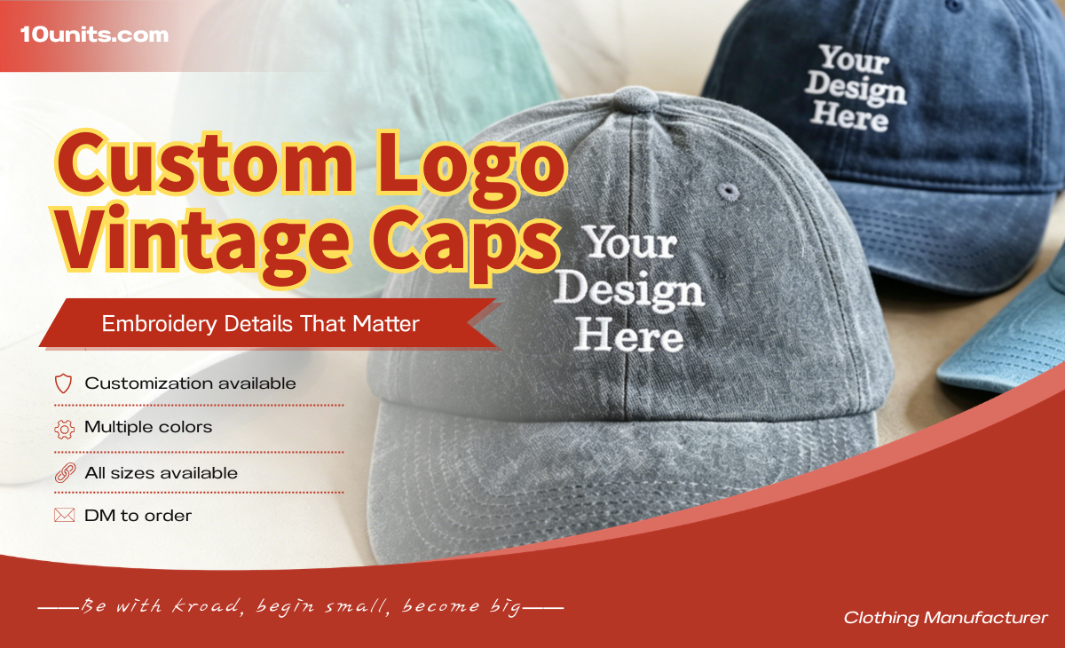 Custom Vintage Caps: Embroidery Details That Matter}